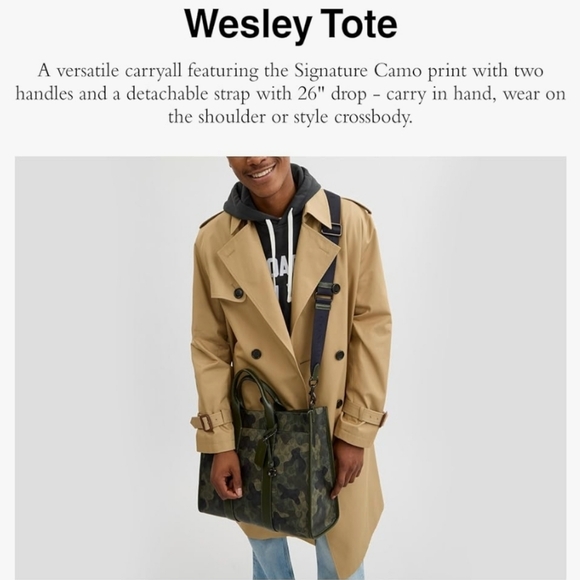 Coach Wesley  Camouflage - Green and Black - Picture 4 of 8